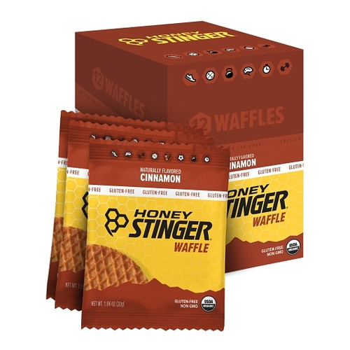 Honey Stinger Organic Cinnamon Waffle, 1.06 Ounce, 12 Per Box, 8 Per Case